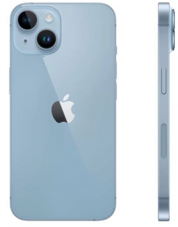 iPhone 14 256 ГБ (Голубой), 2 nano-SIM (без возможности esim)