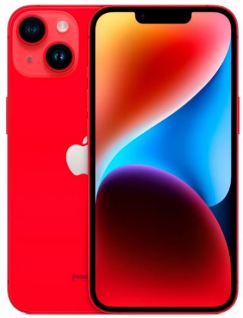 iPhone 14 256 ГБ ((PRODUCT) RED) с 1 nano-SIM и 2 esim